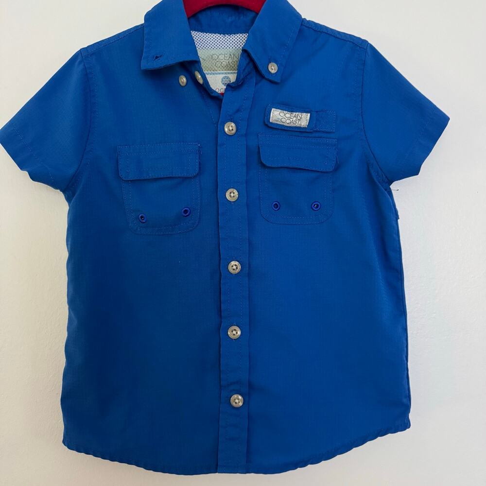 Ocean Coast Button-up Fishing Short Sleeve Top